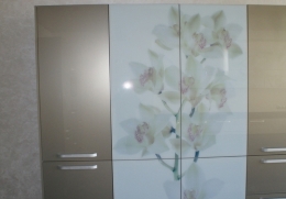 рисунок с орхидеями на фасадах